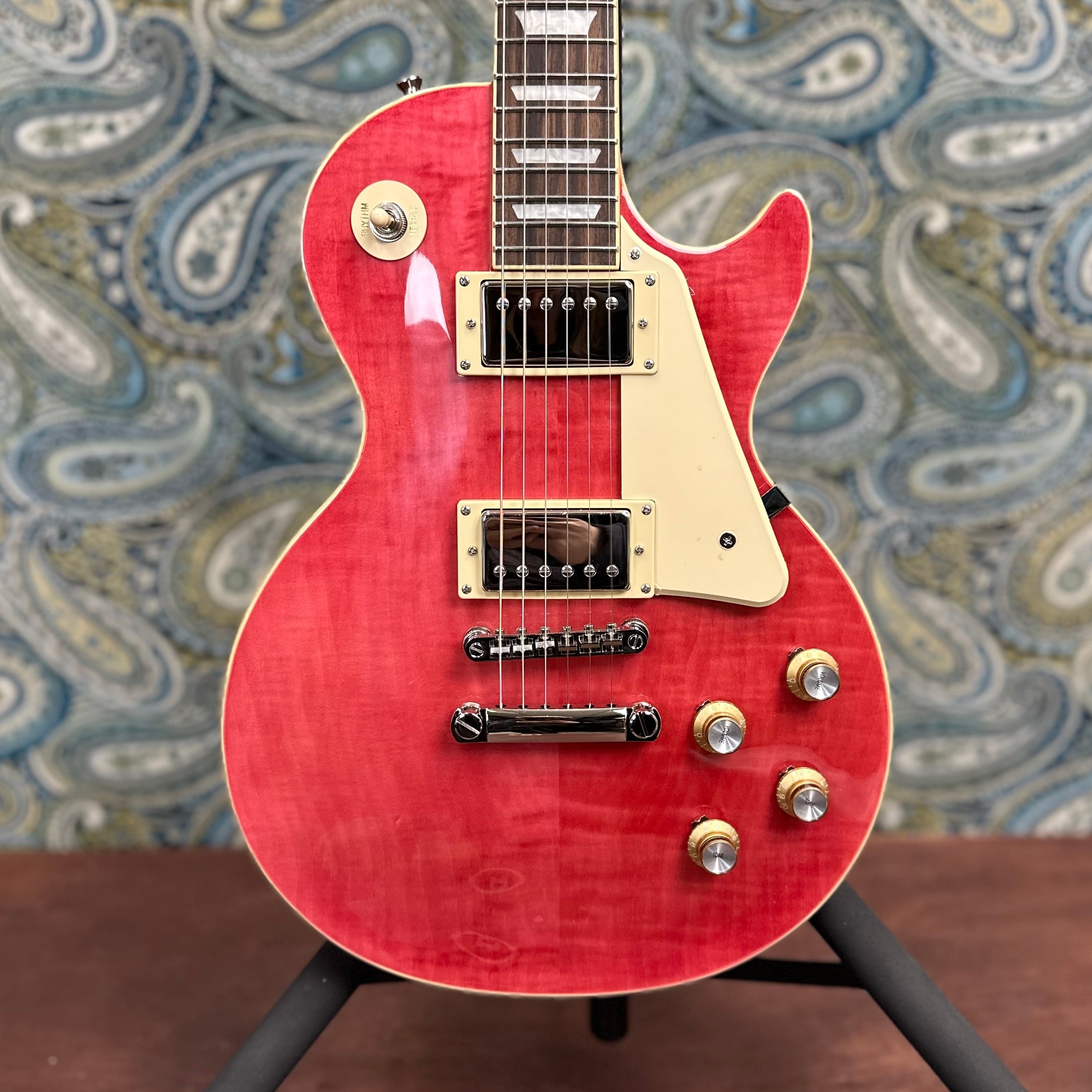 Epiphone Les Paul Standard 60's Figured Translucent Fuchsia W/Bag