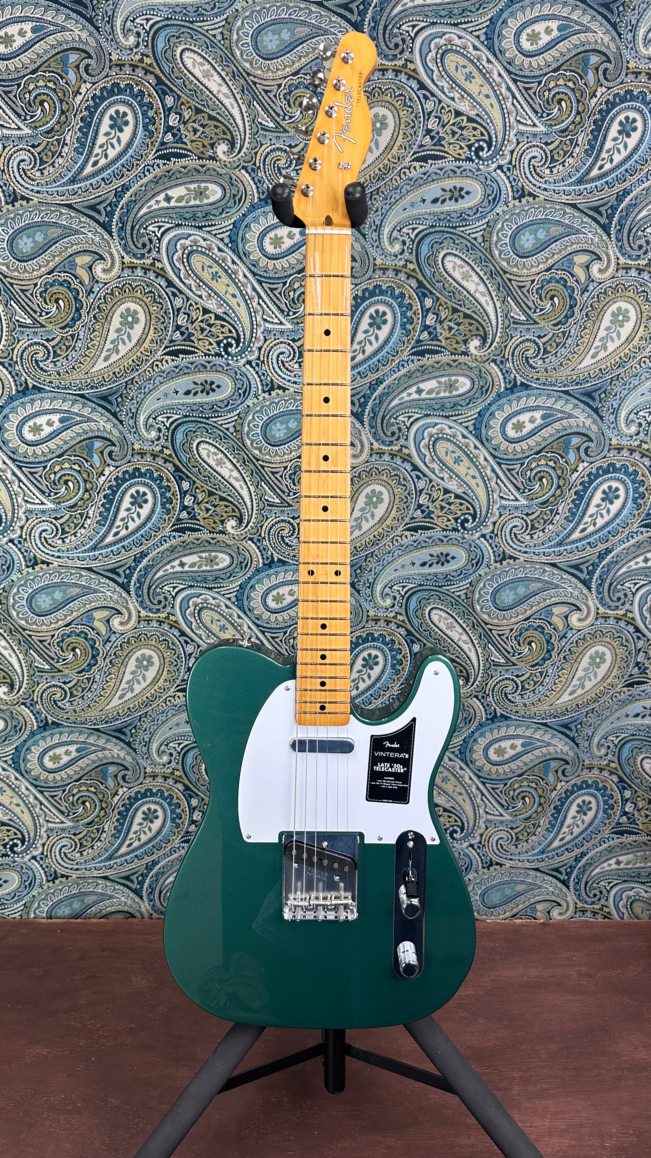 Fender Vintera III Late '50s Telecaster Sherwood Green Metallic w/Gig Bag