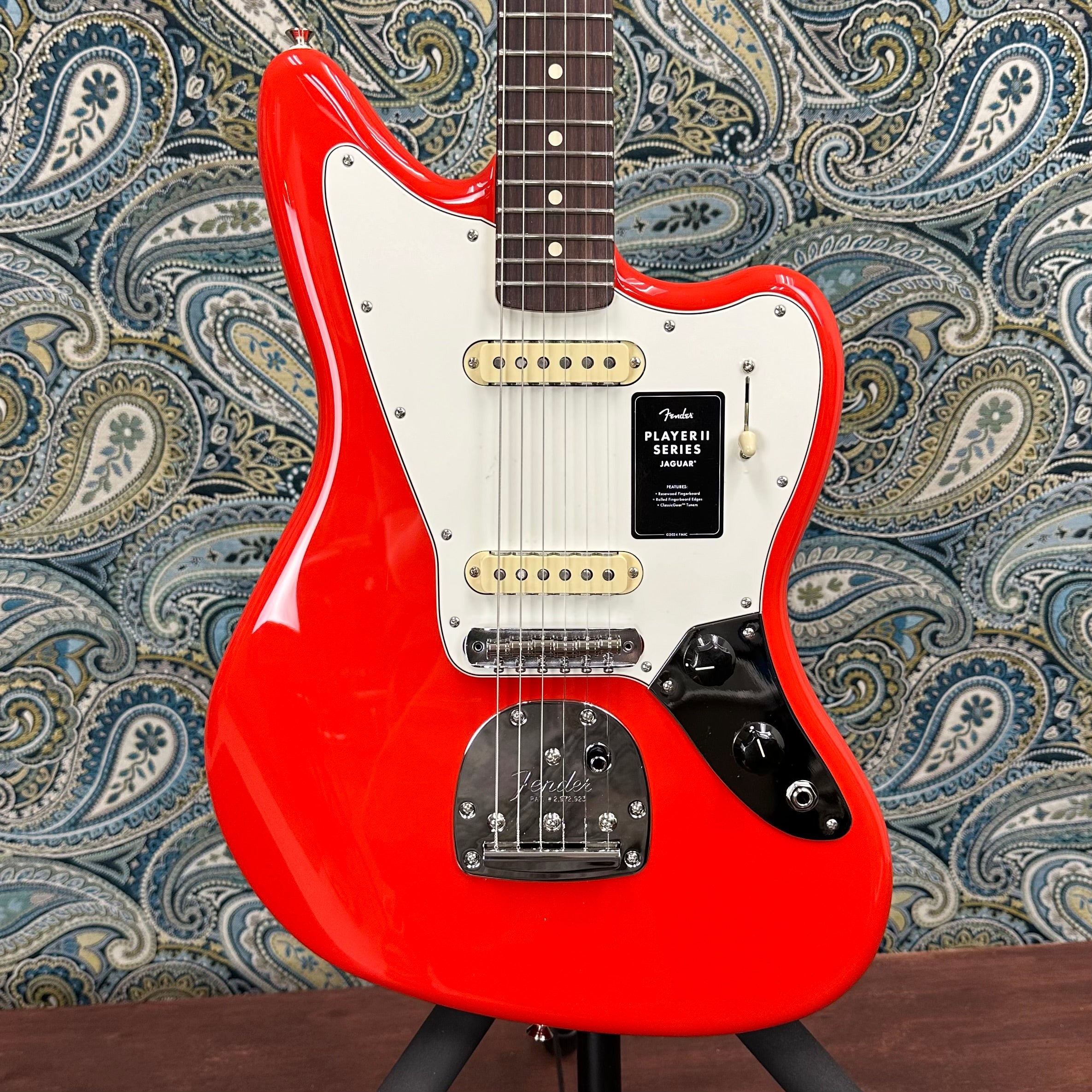 Fender Player II Jaguar Rosewood Coral Red