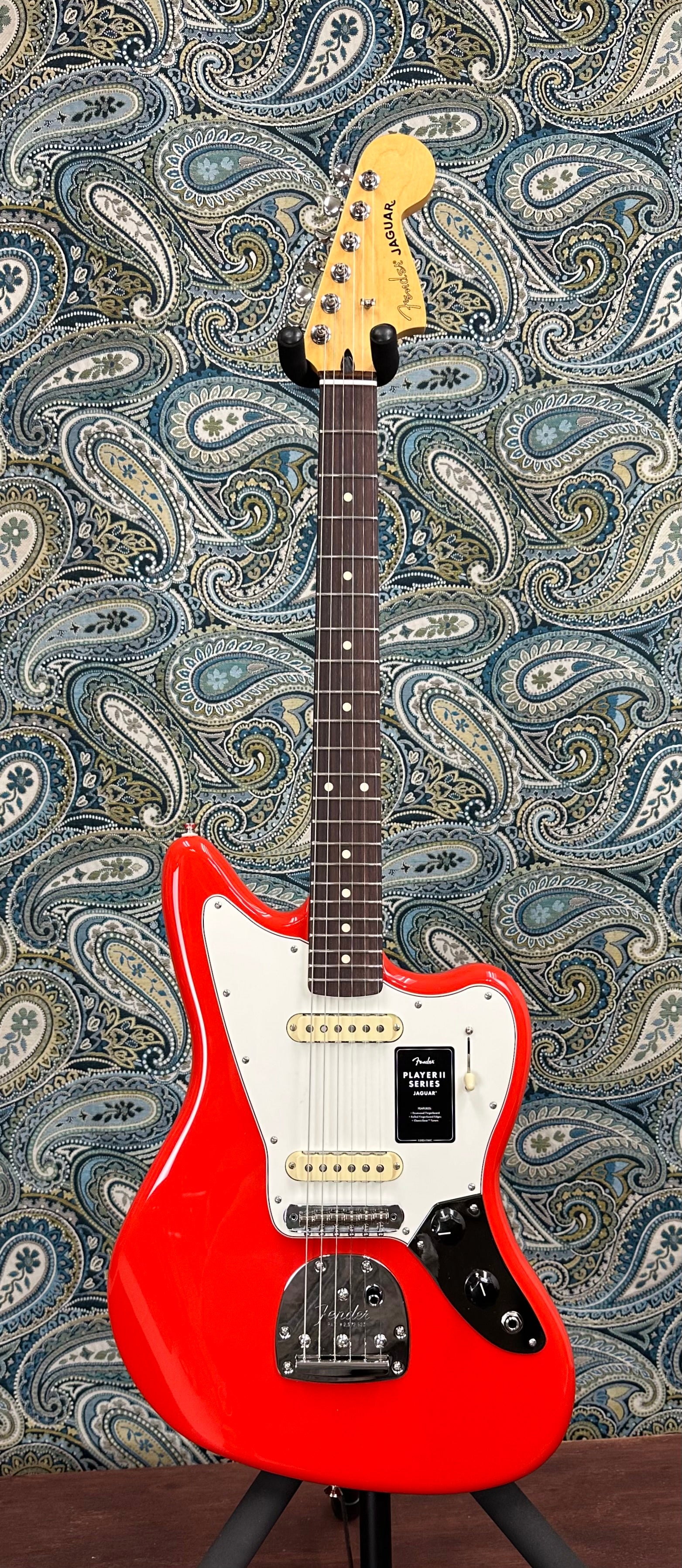 Fender Player II Jaguar Rosewood Coral Red