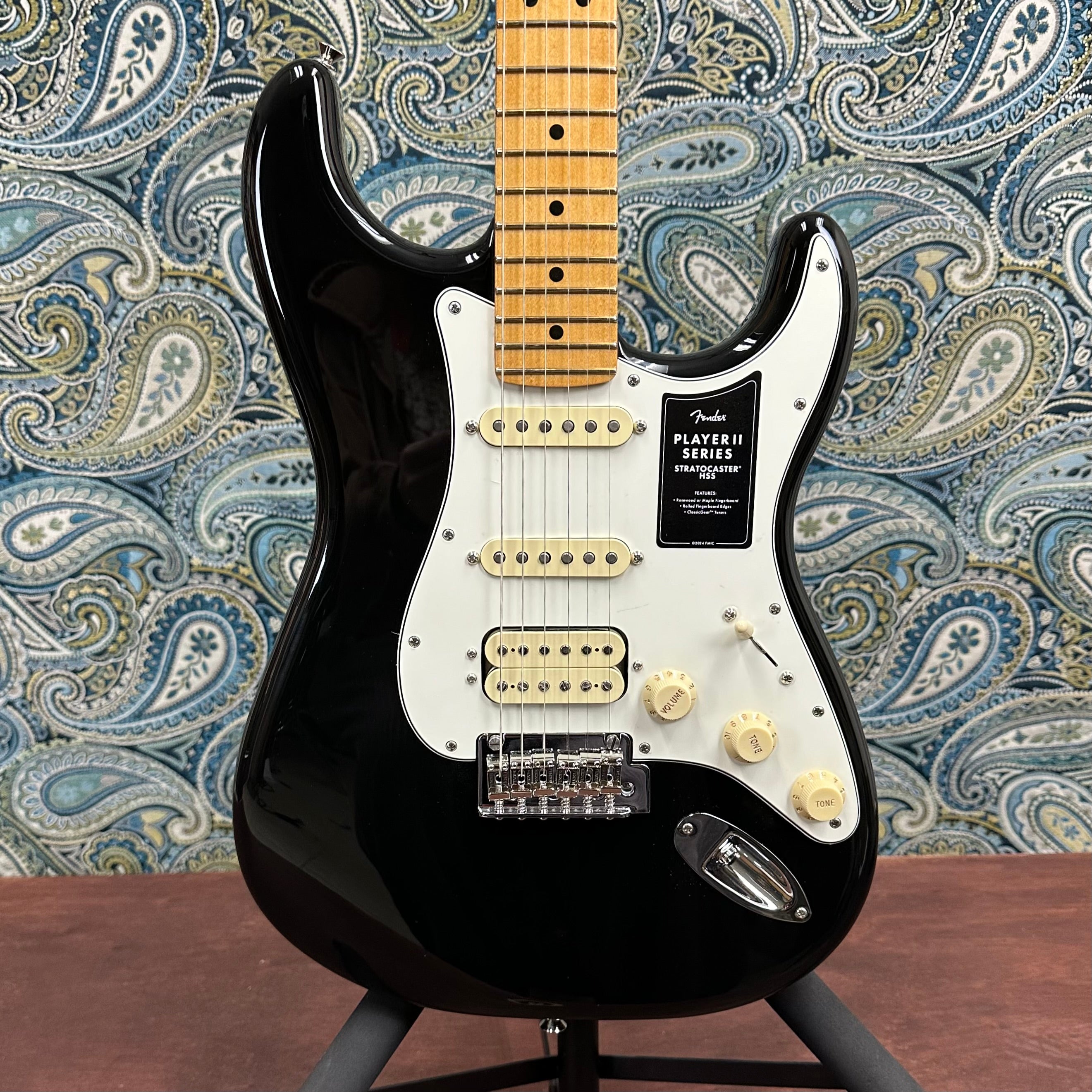 Fender Player II Stratocaster HSS Electric Guitar Black