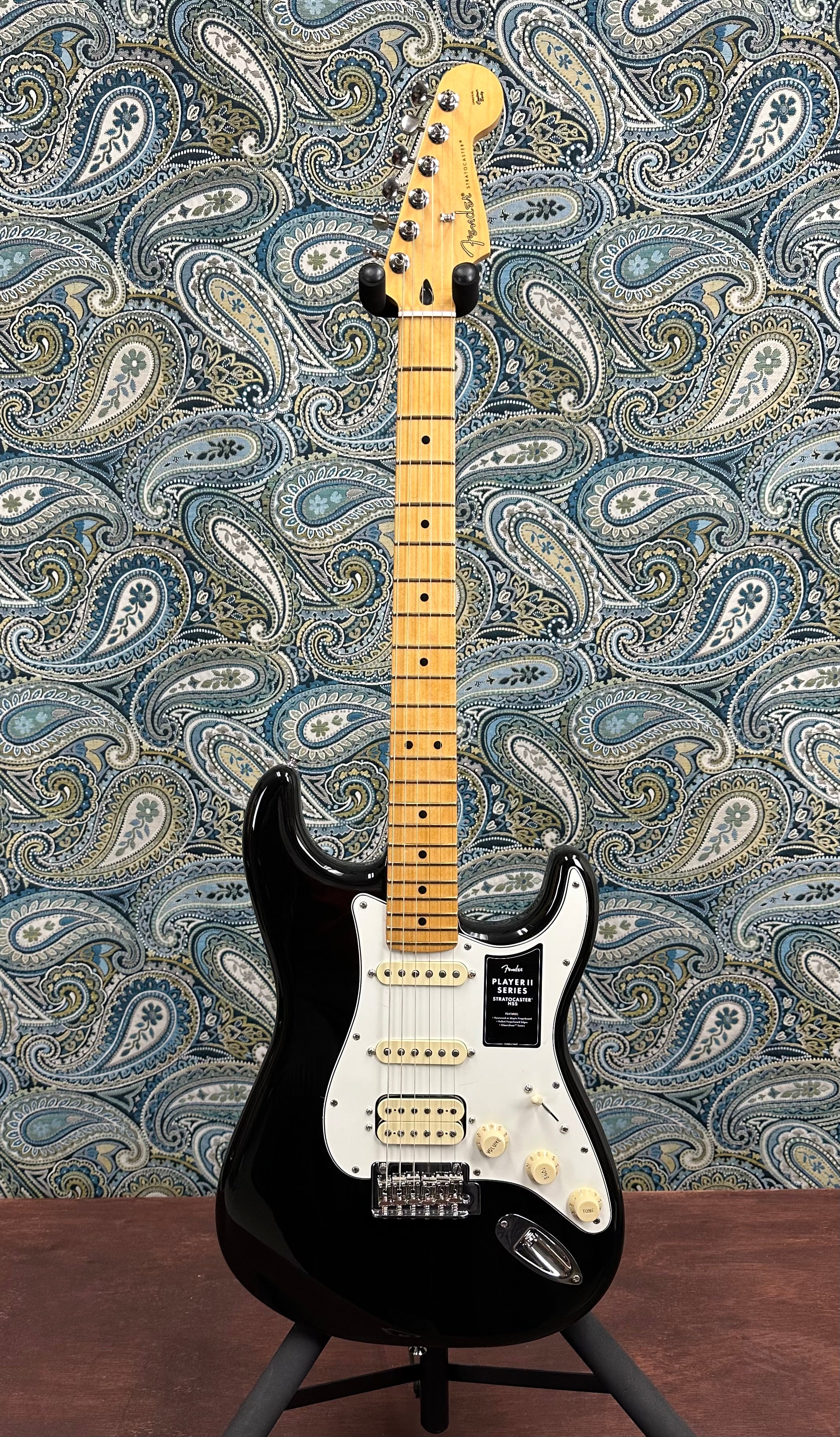 Fender Player II Stratocaster HSS Electric Guitar Black