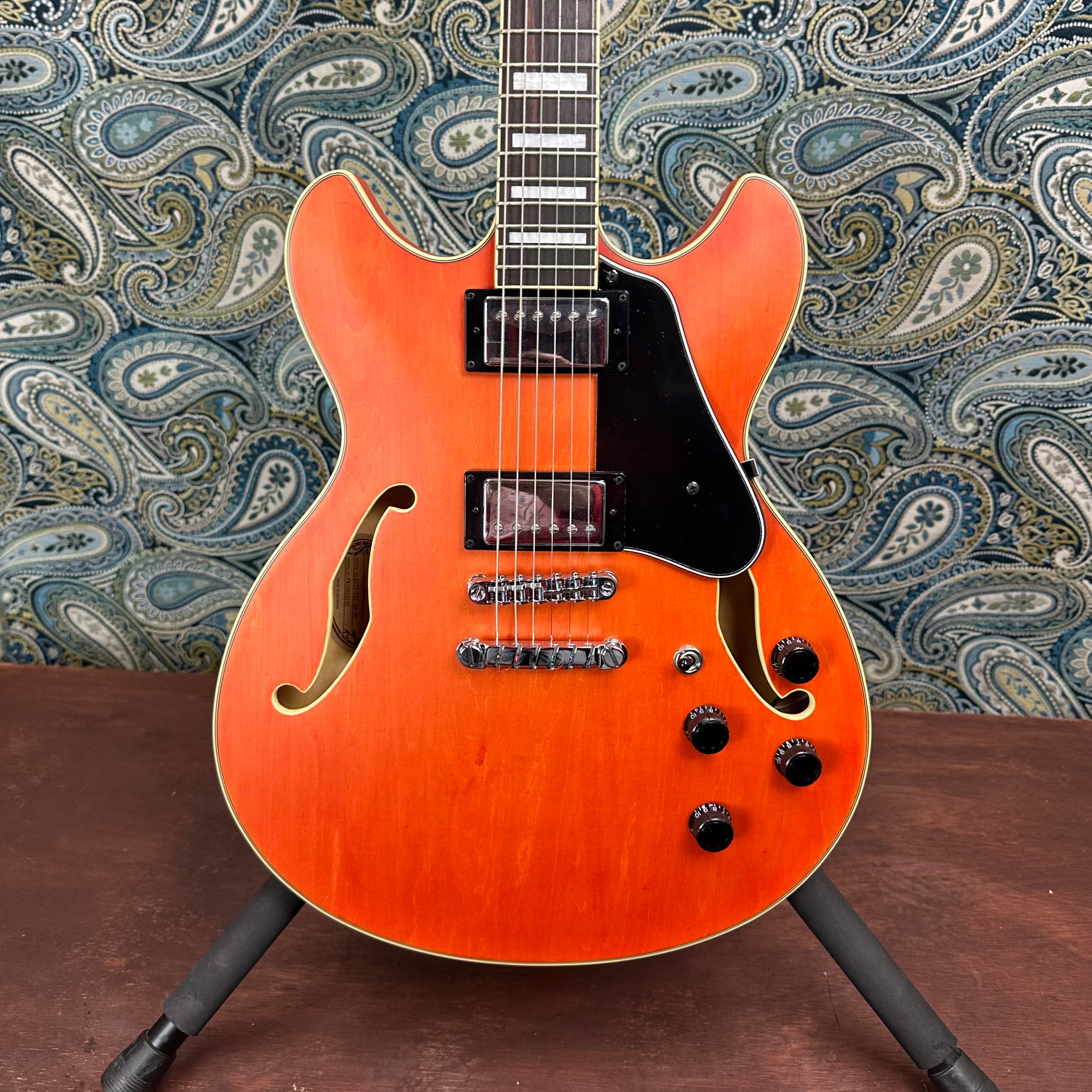 Ibanez AS73TTF AS Artcore Electric Guitar Transparent Tangerine Flat