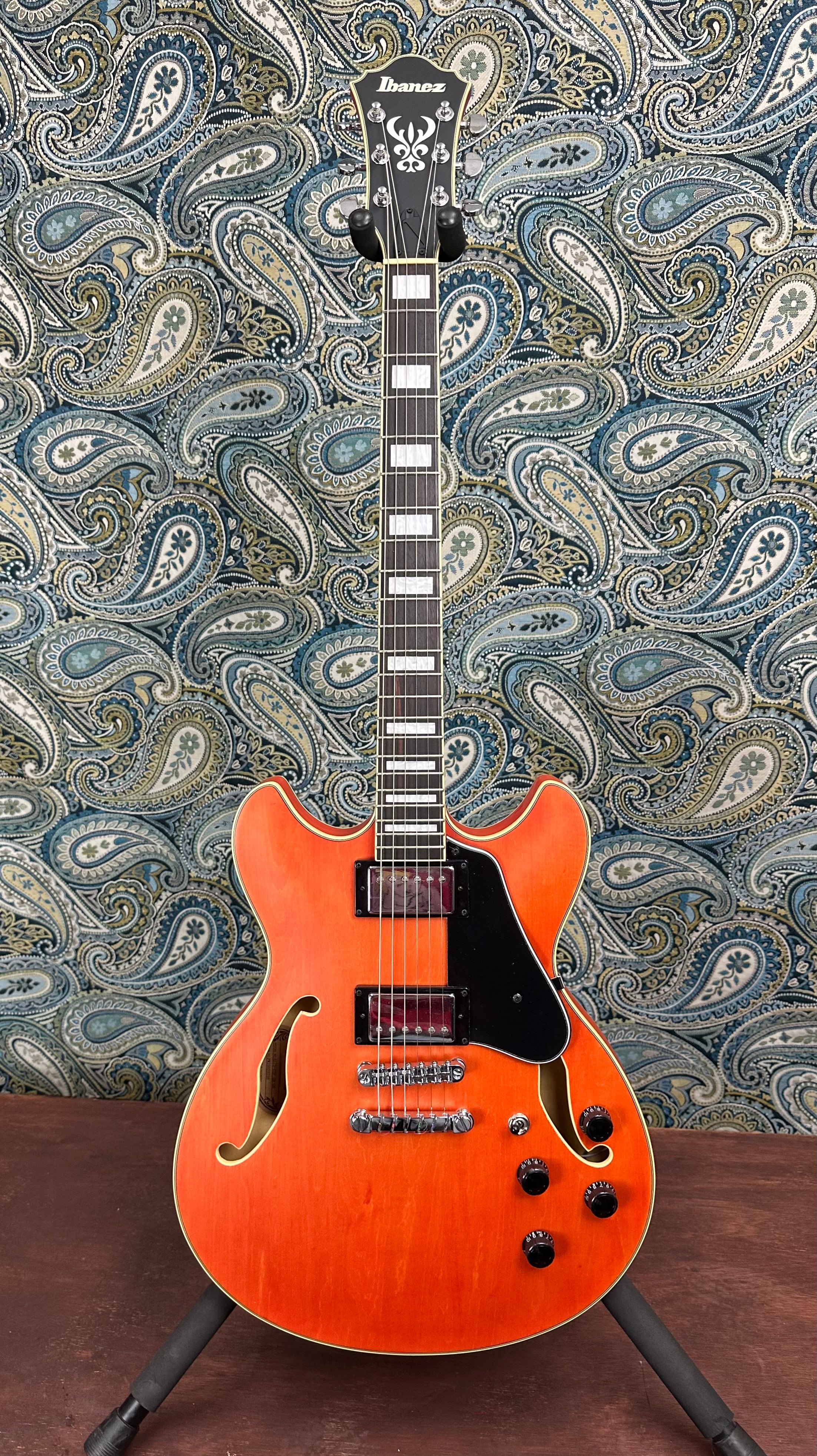 Ibanez AS73TTF AS Artcore Electric Guitar Transparent Tangerine Flat