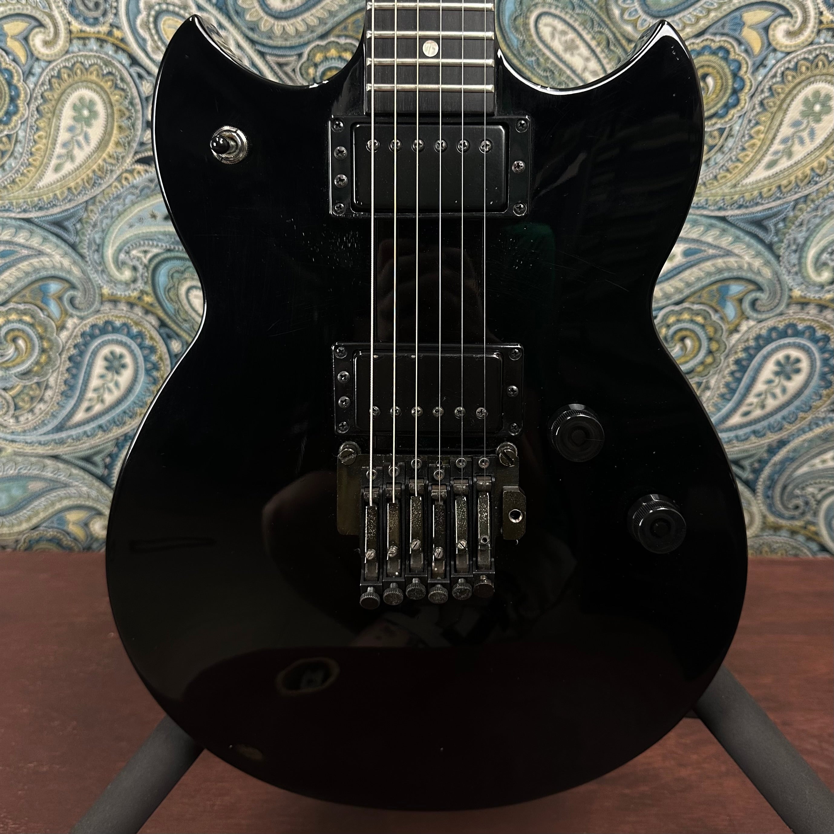 Used Yamaha SBG-1300TS 1980's MIJ Gloss Black Electric Guitar