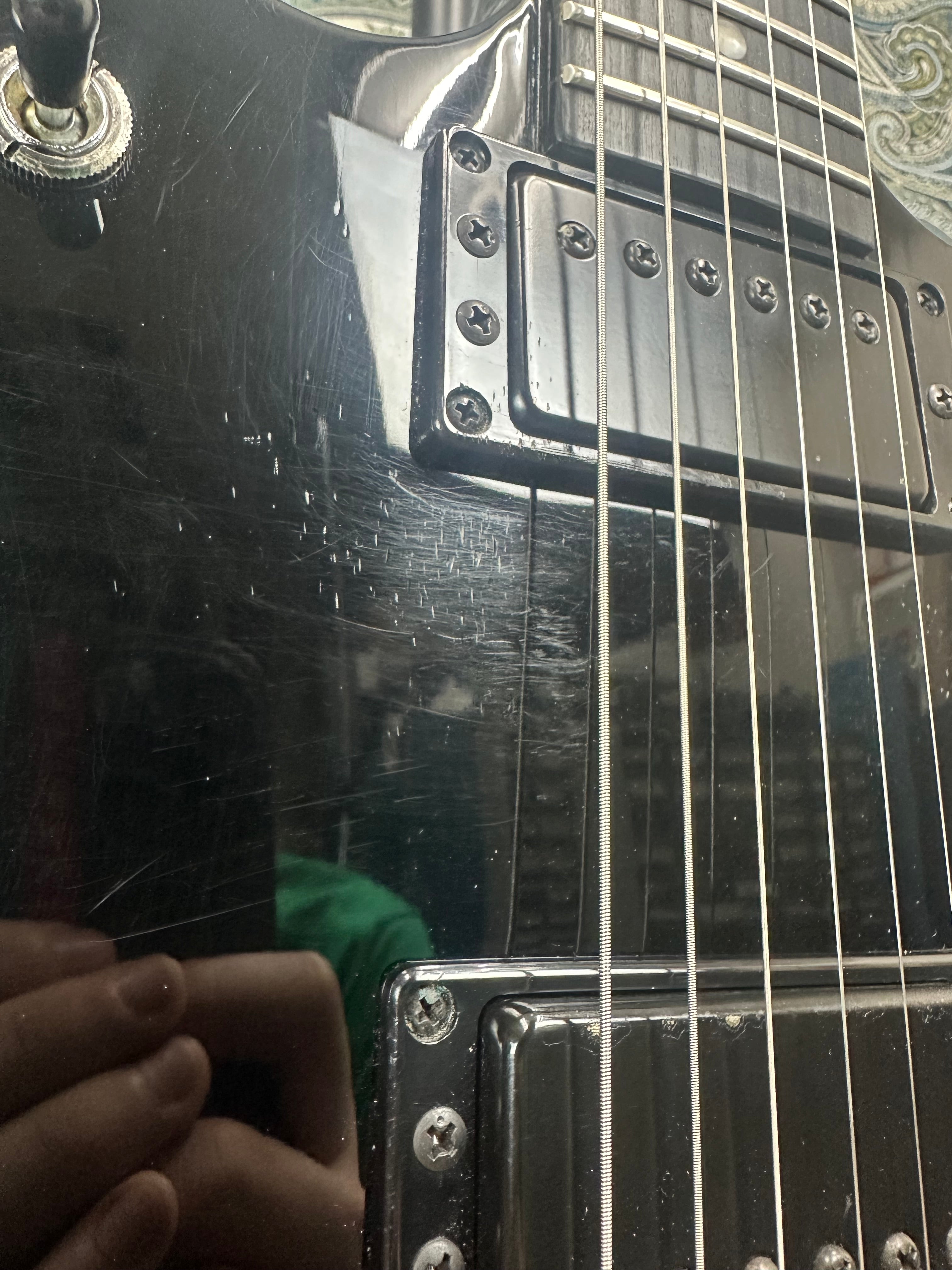 Used Yamaha SBG-1300TS 1980's MIJ Gloss Black Electric Guitar