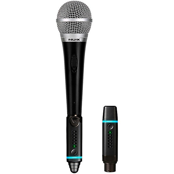 NUX B-3 Plus Wireless Mic System Bundle With Dynamic Mic, Clip, Adapter Cable and Hot Shoe Black