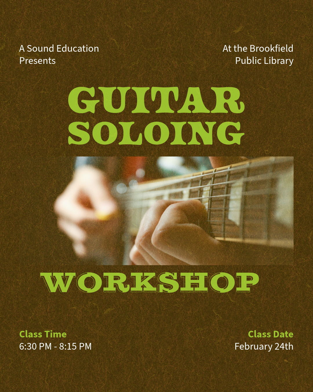 Introduction to Soloing and Improvisation Workshop Hosted by Pat Walsh