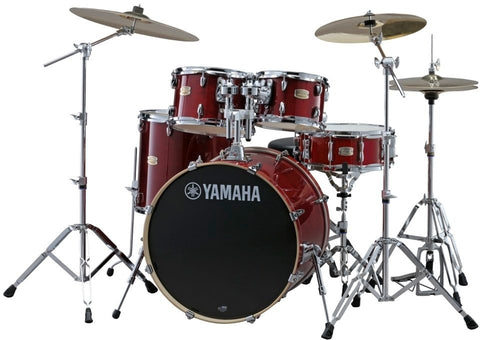 Yamaha SBP2F50CR Cranberry Stage Custom Drum Shell Kit, 5-Piece