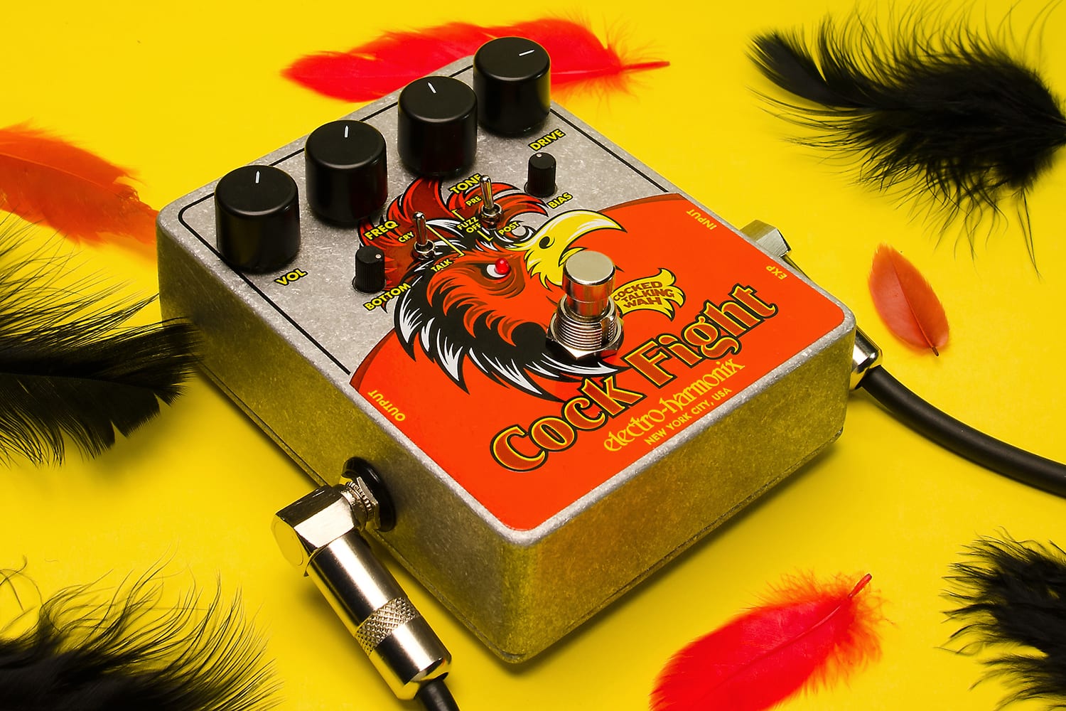 Electro-Harmonix Cock Fight Talking Wah and Fuzz Pedal