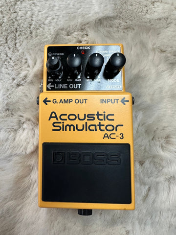Used Boss AC-3 Acoustic Simulator Pedal w/Box