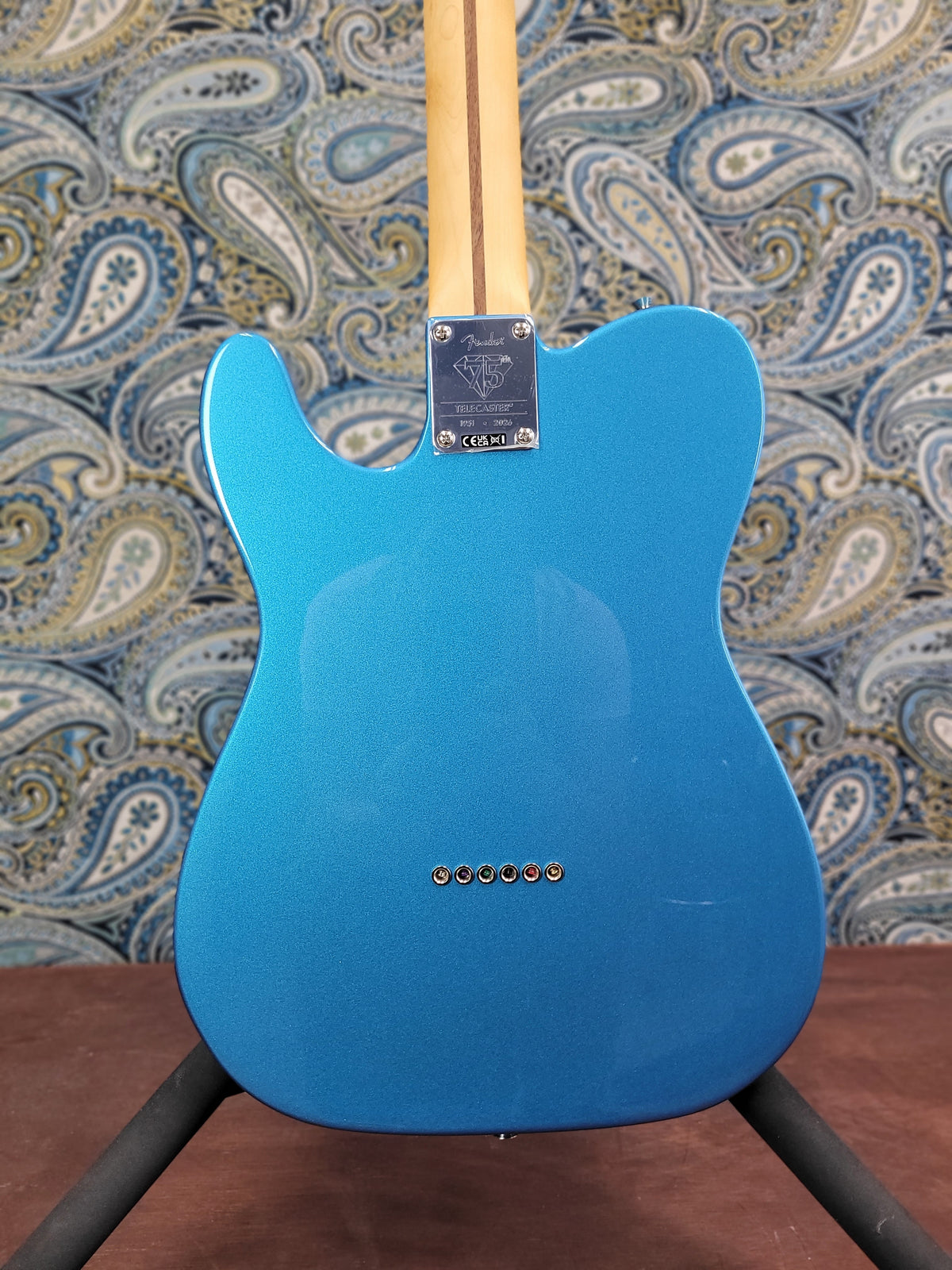 Fender 75th Anniversary Player II Baritone Telecaster Lake Placid Blue