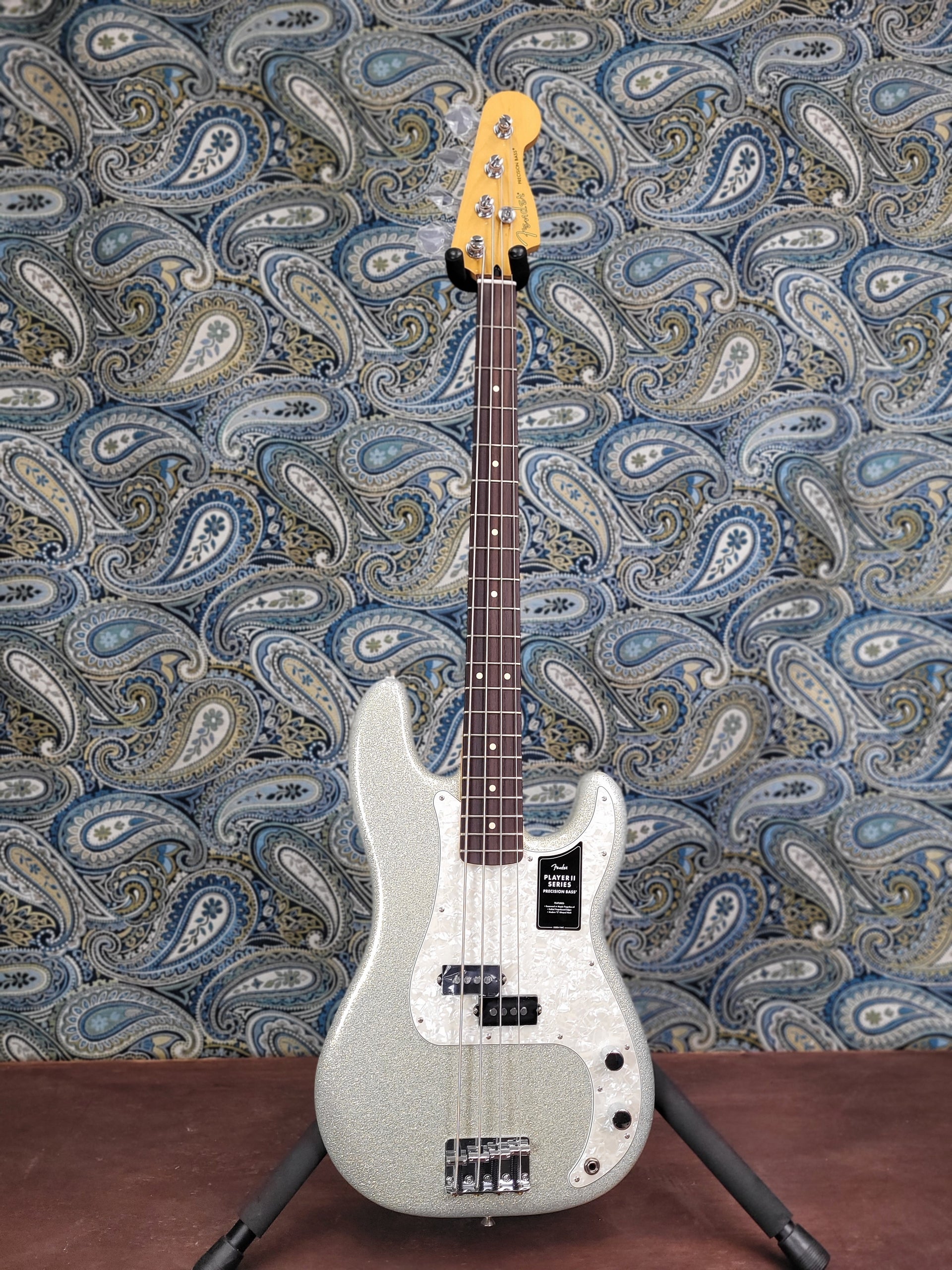 Fender 75th Anniversary Player II Precision Bass Diamond Dust Sparkle w/ Gig Bag