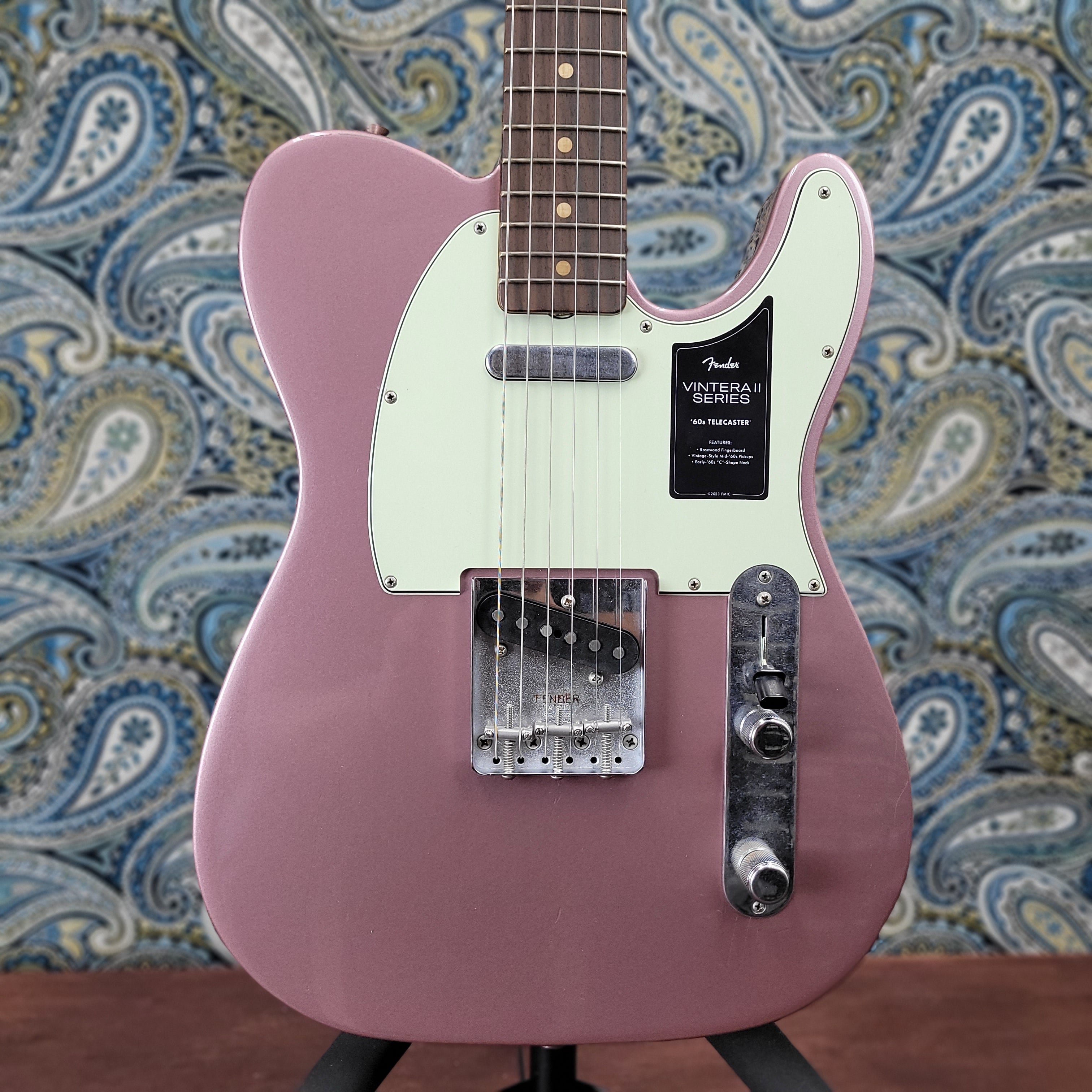 Fender Vintera II Road Worn '60s Telecaster Burgundy Mist Metallic