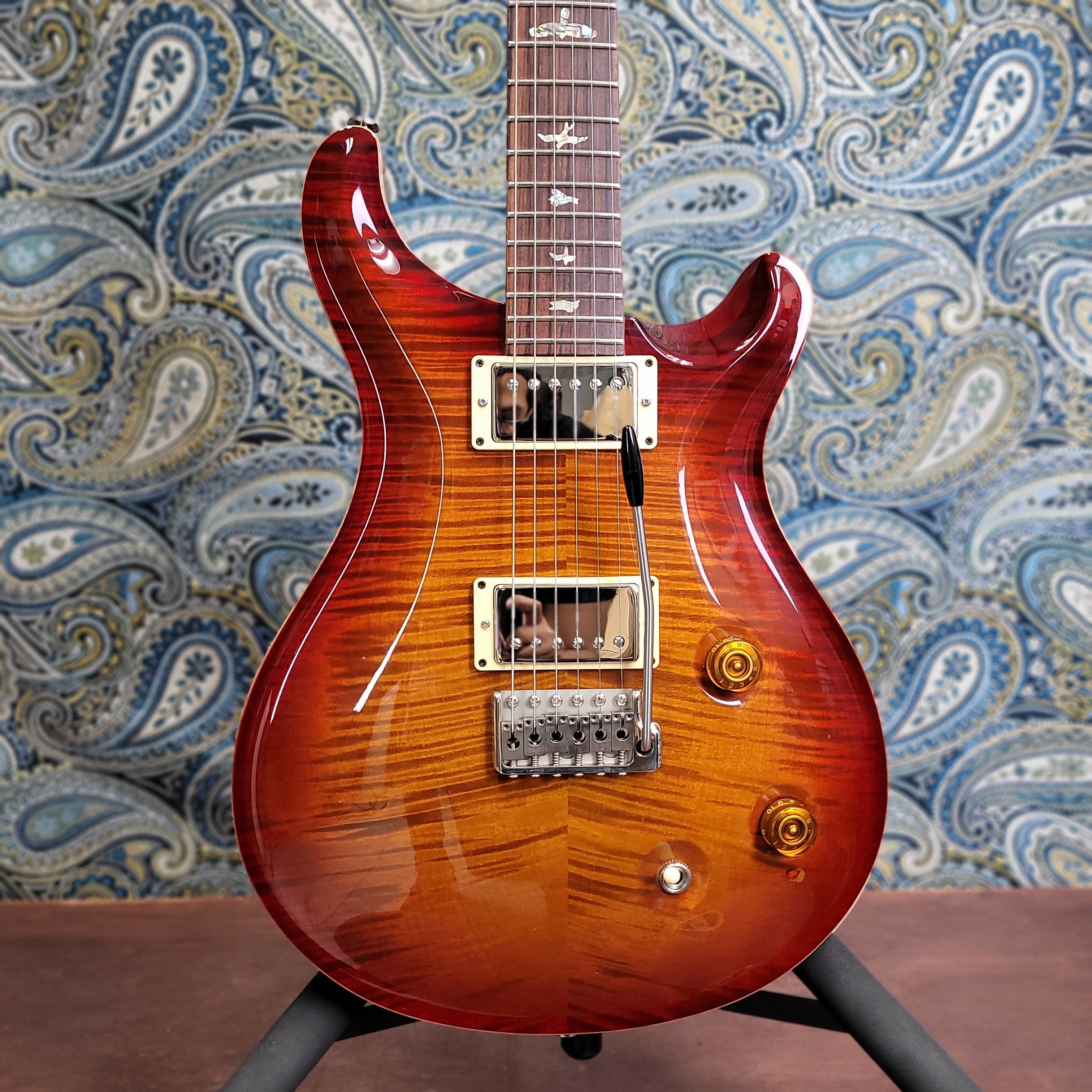 Used PRS Custom 22 Cherry Burst 10 Top w/Case