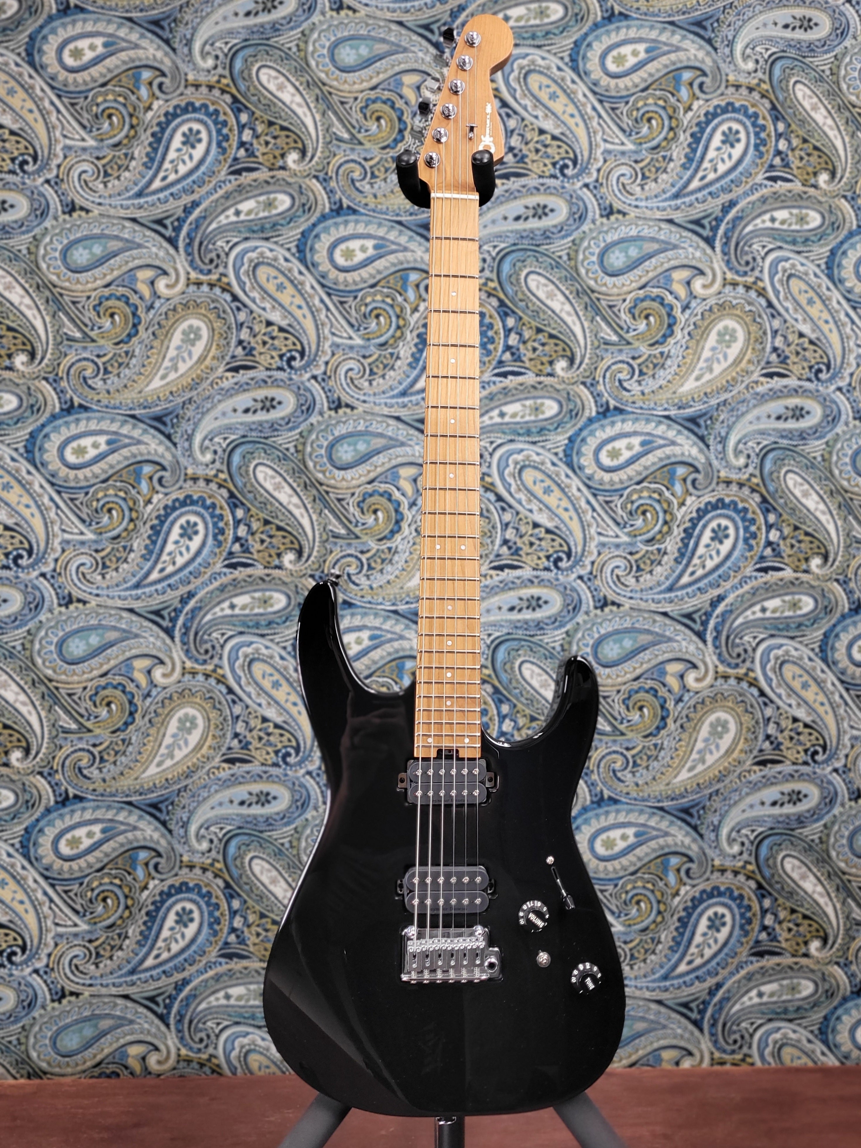 Charvel Pro-Mod DK24 HH 2-Point Trem Caramelized Maple Gloss Black