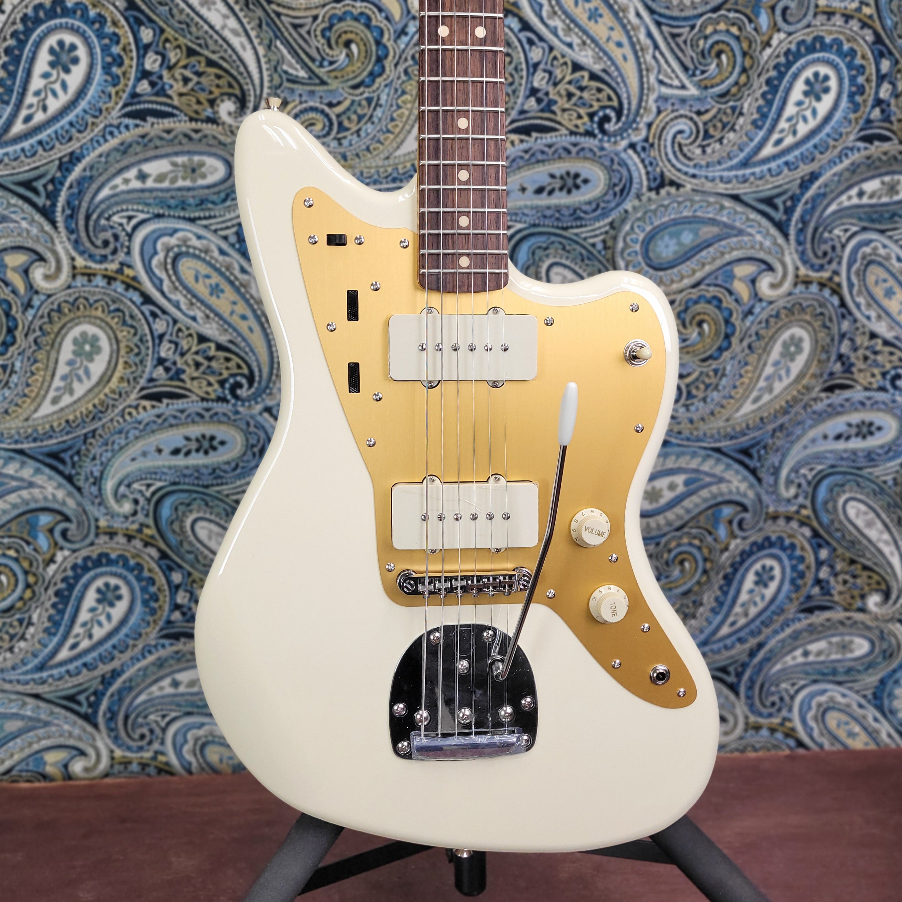 Squier J Mascis Jazzmaster Vintage White Electric Guitar
