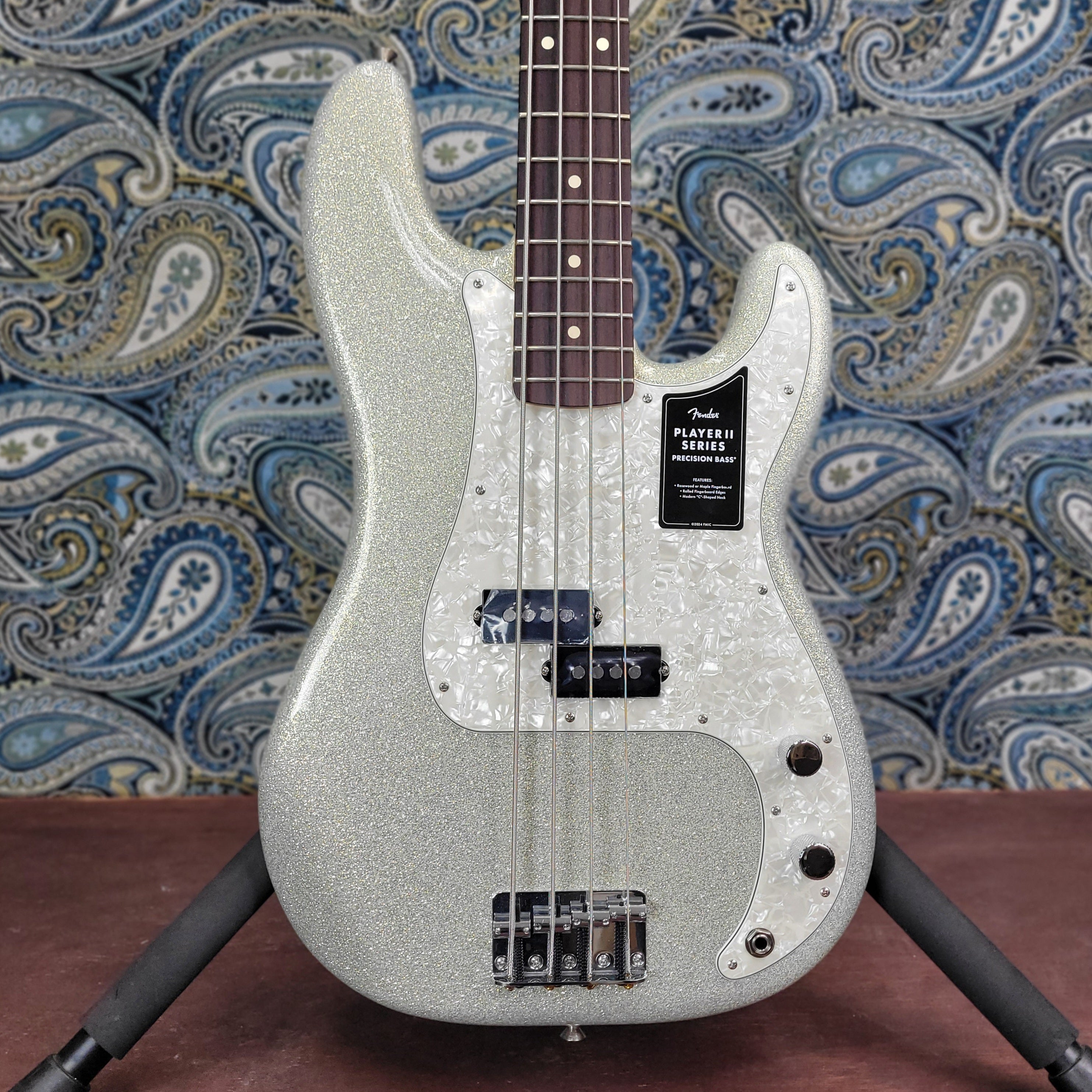 Fender 75th Anniversary Player II Precision Bass Diamond Dust Sparkle w/ Gig Bag
