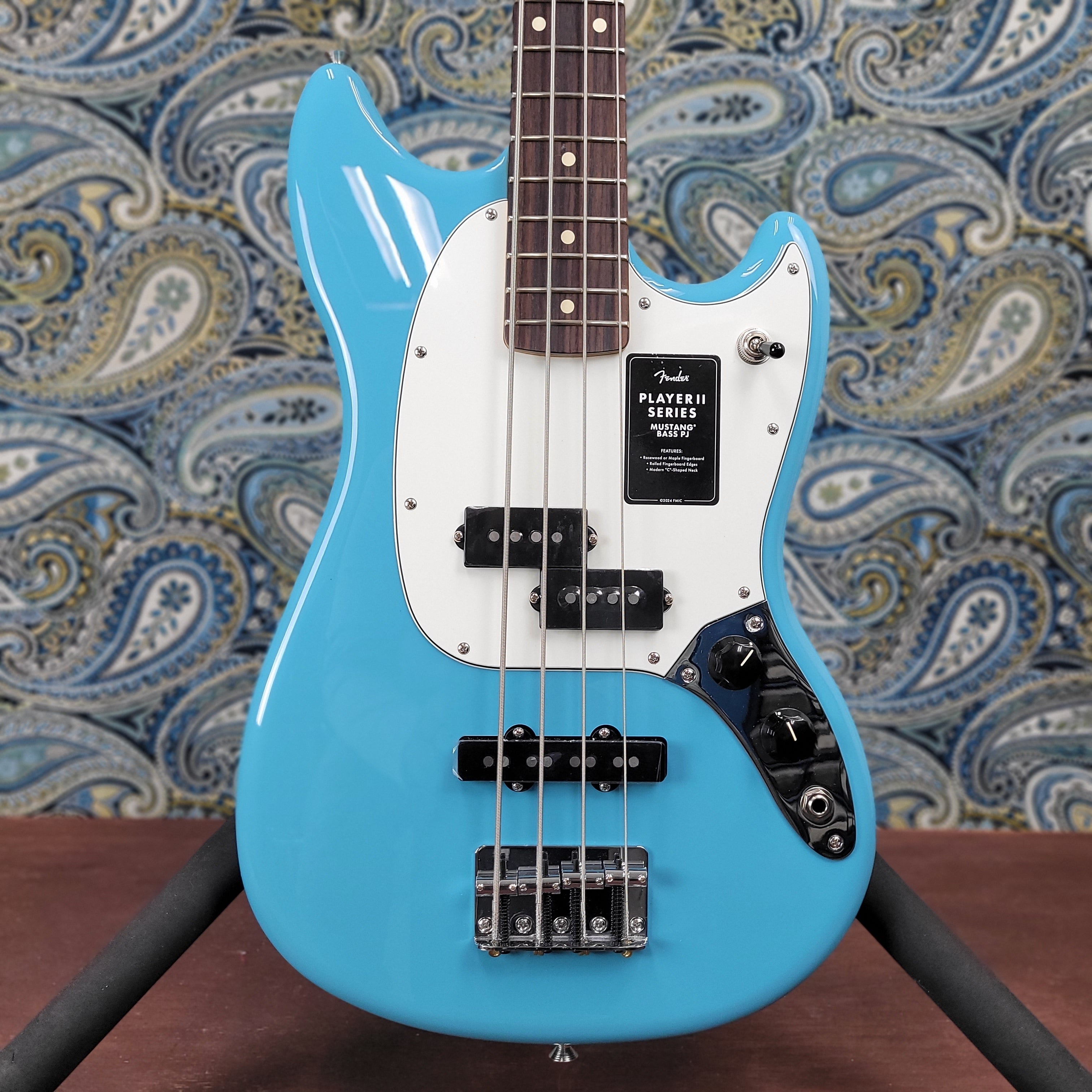 Fender Player Series II Mustang Bass Aquatone Blue