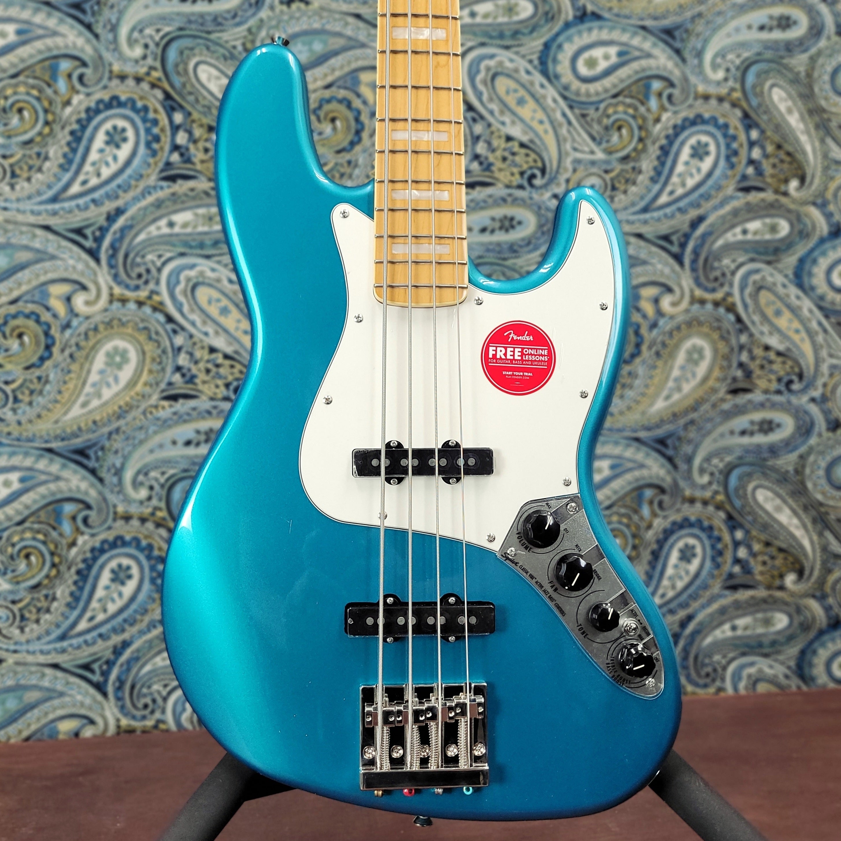 Squier Classic Vibe Active '70s Jazz Bass Ocean Turquoise