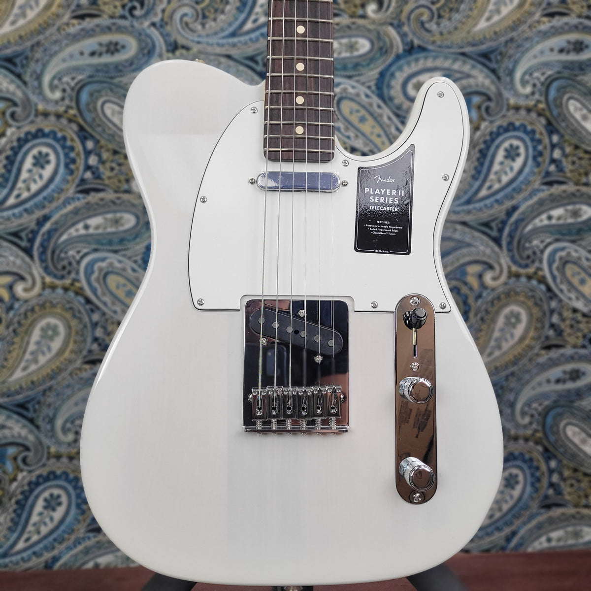 Fender Player II Telecaster White Blonde Chambered Electric Guitar