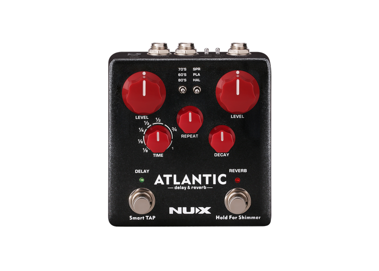 best delay pedal for metal NUX NDR-5 Atlantic Delay & Reverb Dual Effect Pedal
