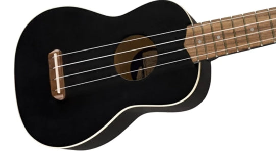 Fender Venice Soprano Ukulele in Black
