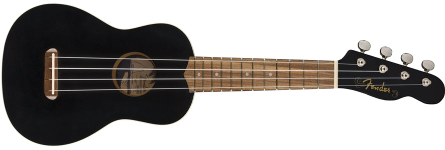 Fender Venice Soprano Ukulele in Black