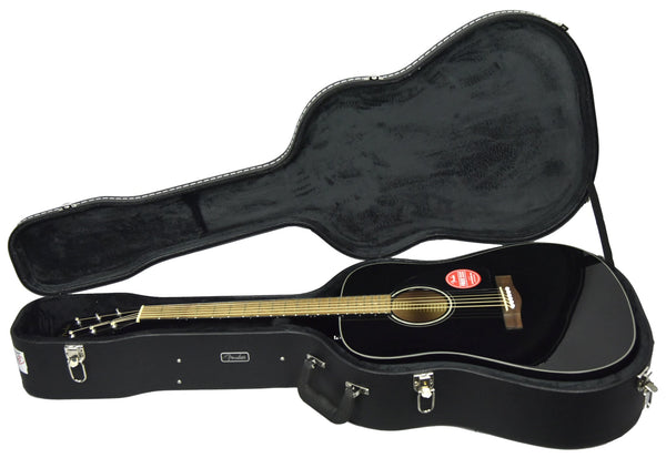 Fender CD-60 Dreadnought V3 Acoustic Guitar Black W/ Case