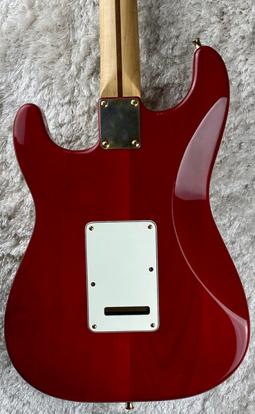 Used Fender Standard Stratocaster MIM Flame Maple Top FMT Gold Hardware 2002