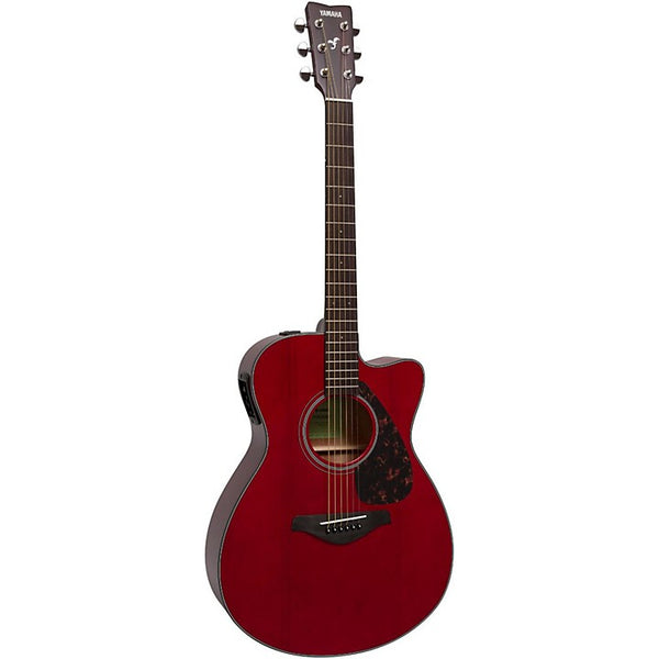 Yamaha FSX800C Small Body Acoustic-Electric Guitar Ruby Red