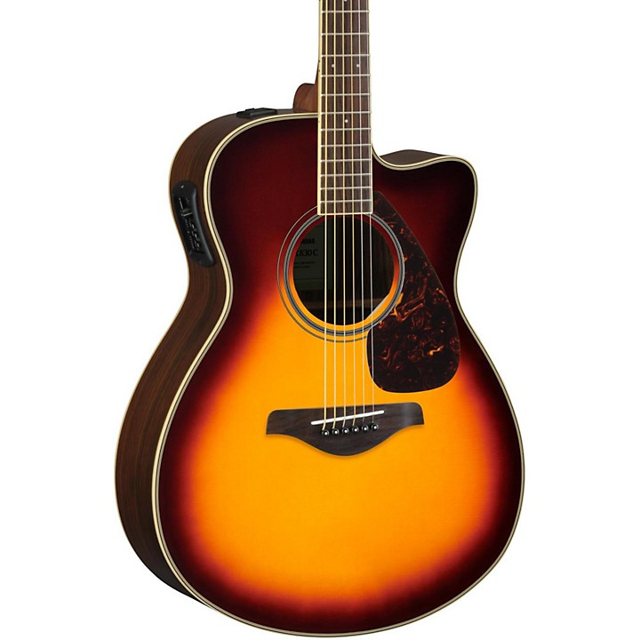 Yamaha FSX830C Concert Cutaway - Brown Sunburst