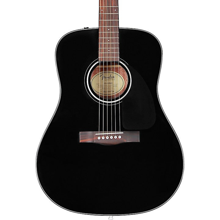 Fender CD-60 Dreadnought V3 Acoustic Guitar Black W/ Case