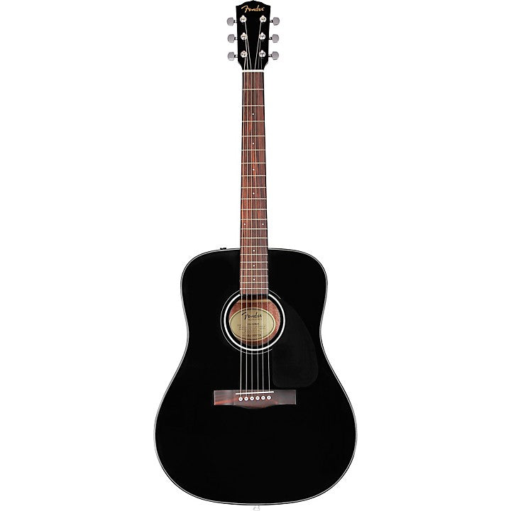 Fender CD-60 Dreadnought V3 Acoustic Guitar Black W/ Case