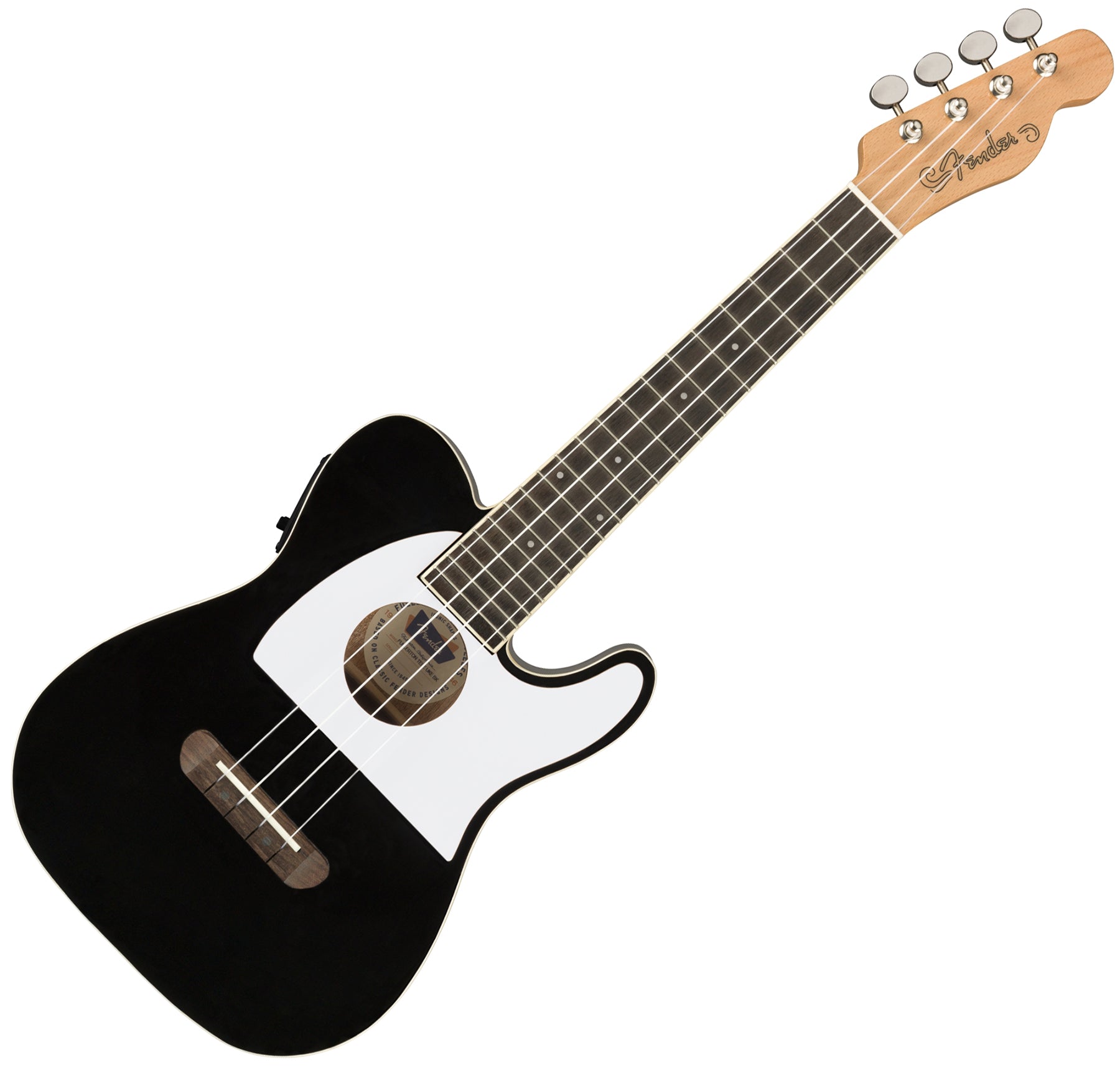 Fender Fullerton Tele Uke Black Acoustic/Electric