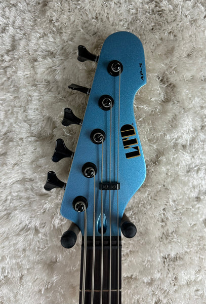 Used ESP LTD AP-5 Pelham Blue 5-String Bass w/Hardcase
